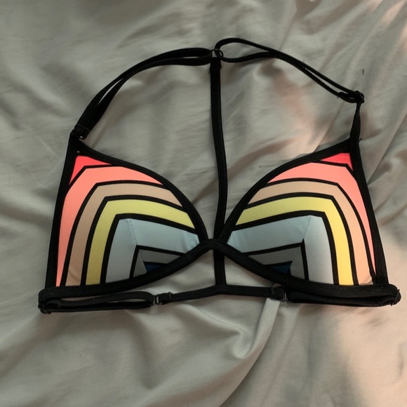 victoria’s secret neon push-up bikini top - Picture 1 of 1